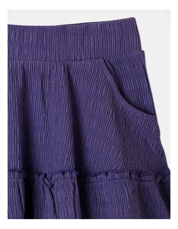 Bubble Wrap Skirt In Purple