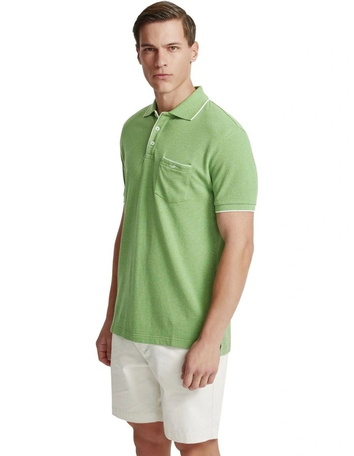 Roscoe Organic Cotton Polo in Green