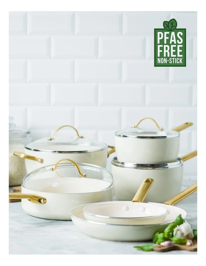 Padova 6 Piece Cookware Set in Cream White