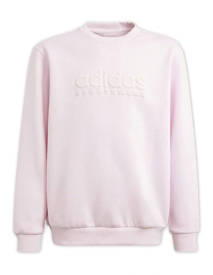 ALL SZN Graphic Sweatshirt in Clear Pink