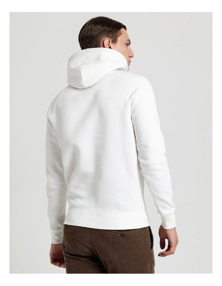 Shield Sweat Hoodie in White