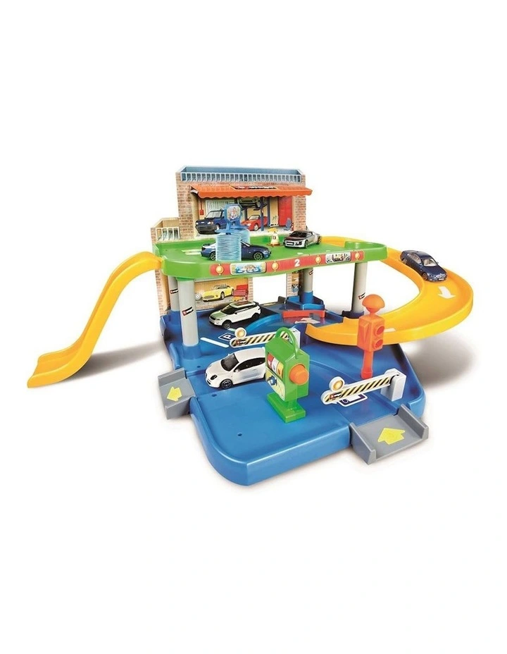 Street Fire Car Wash Playset in Multi