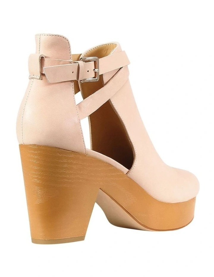 Fearless Clog Ankle Boot in Blush