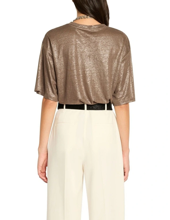 Next Chapter Foil Tee in Chocolate