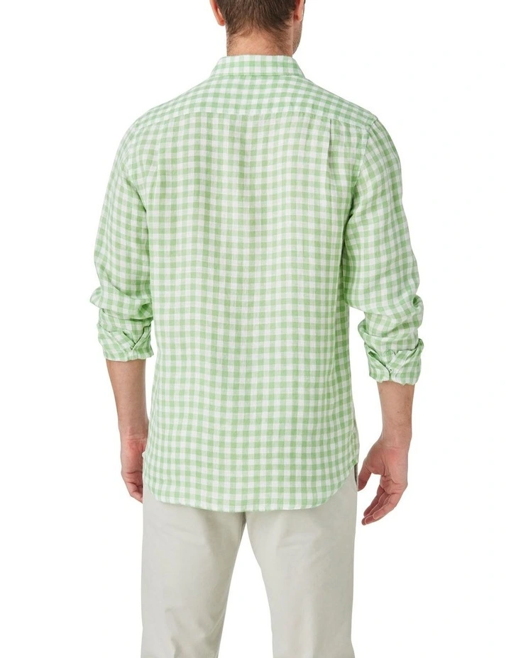 Chase Check Long Sleeve Shirt in Green