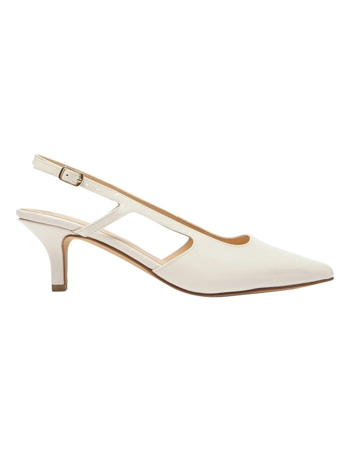 Nessa Heeled Shoes in Ivory Patent