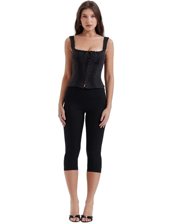 Halima Capri Trousers in Black