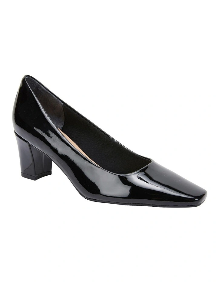 Nicole Black Patent Heeled Shoes