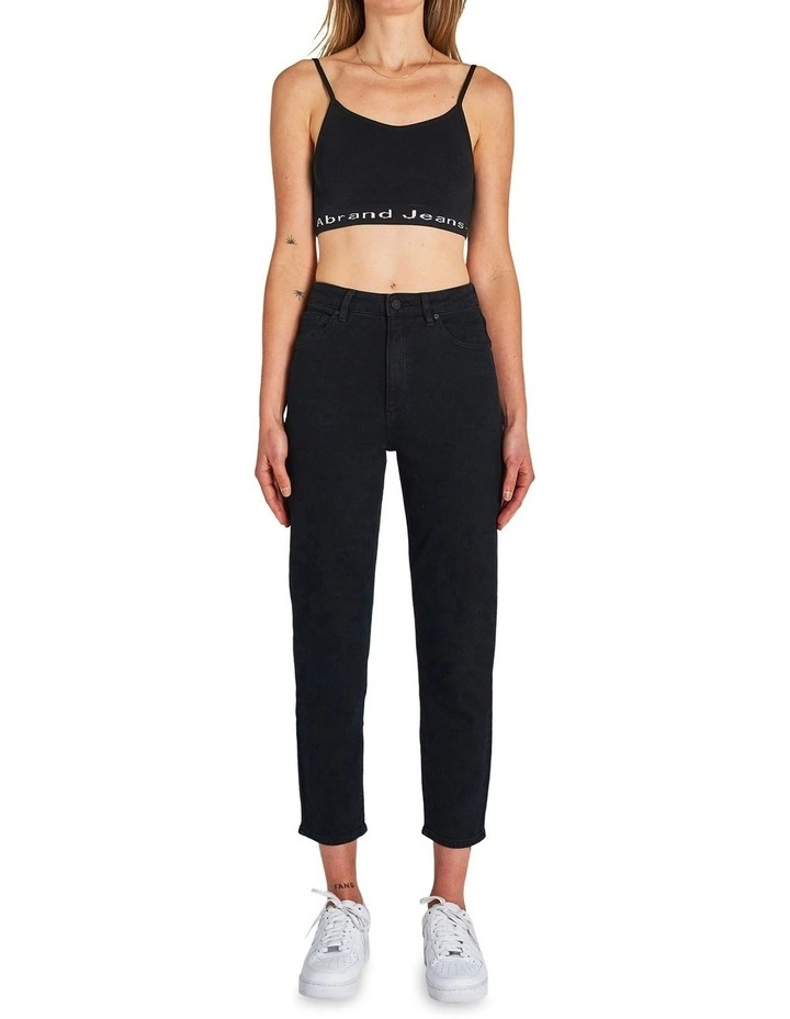 A 94 High Slim Jean in Black