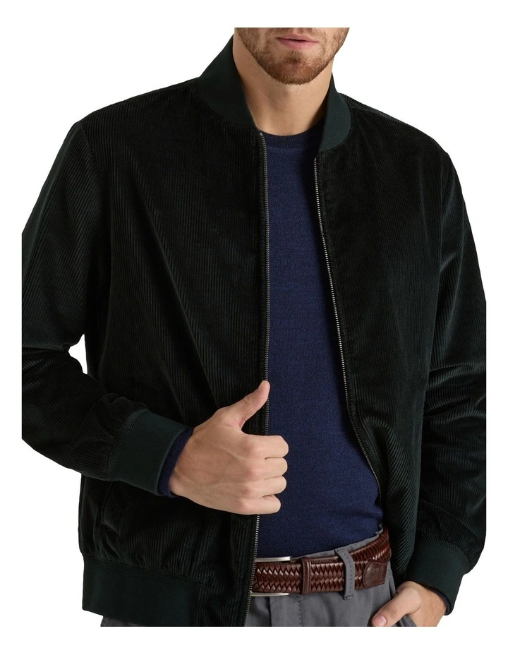 Messner Cord Jacket in Dark Green