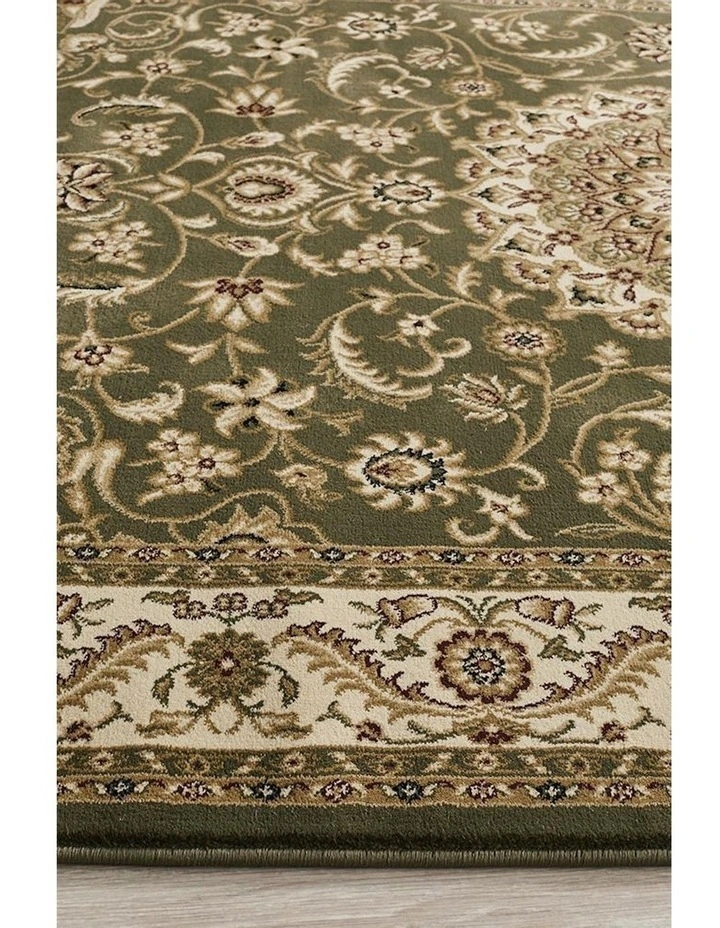 Sydney Collection Medallion Rug in Green
