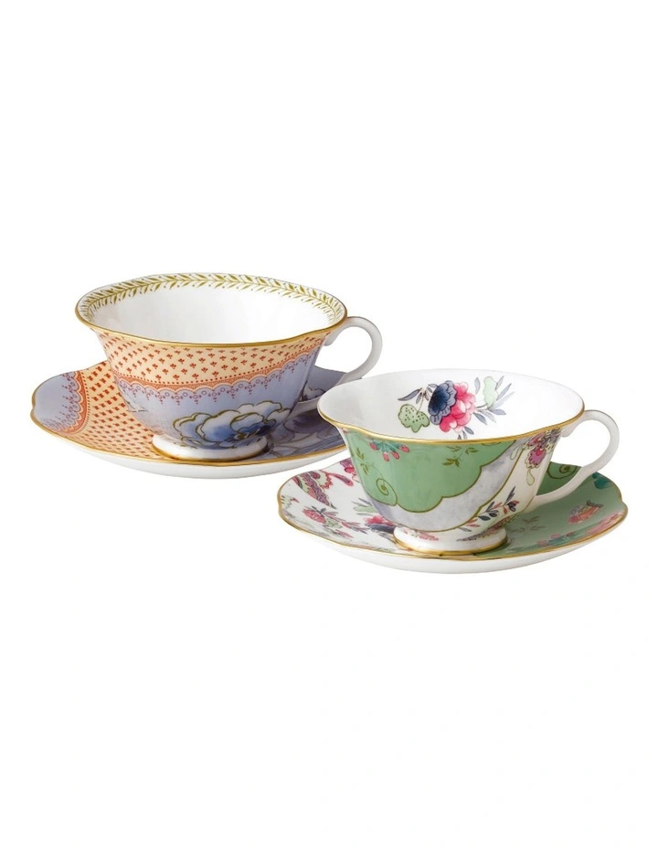 Butterfly Bloom Teacup & Saucer Set of 2