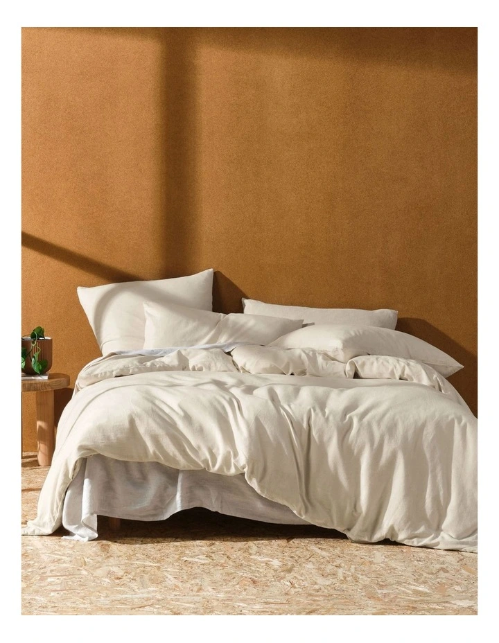 Hemp Triblend Quilt Cover Set in Vanilla