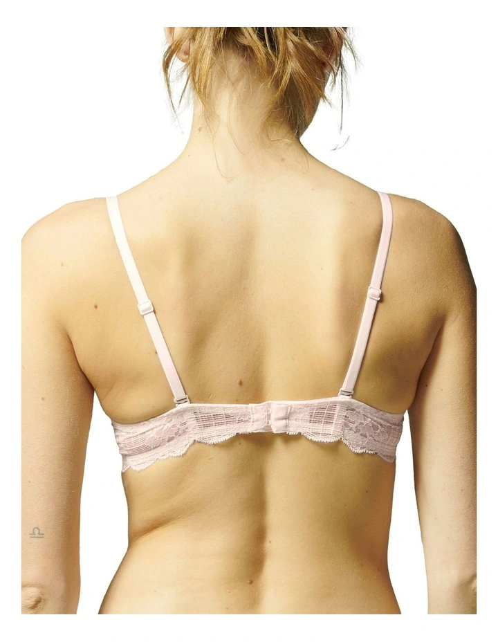 Reve Triangle Push Up Bra in Pink