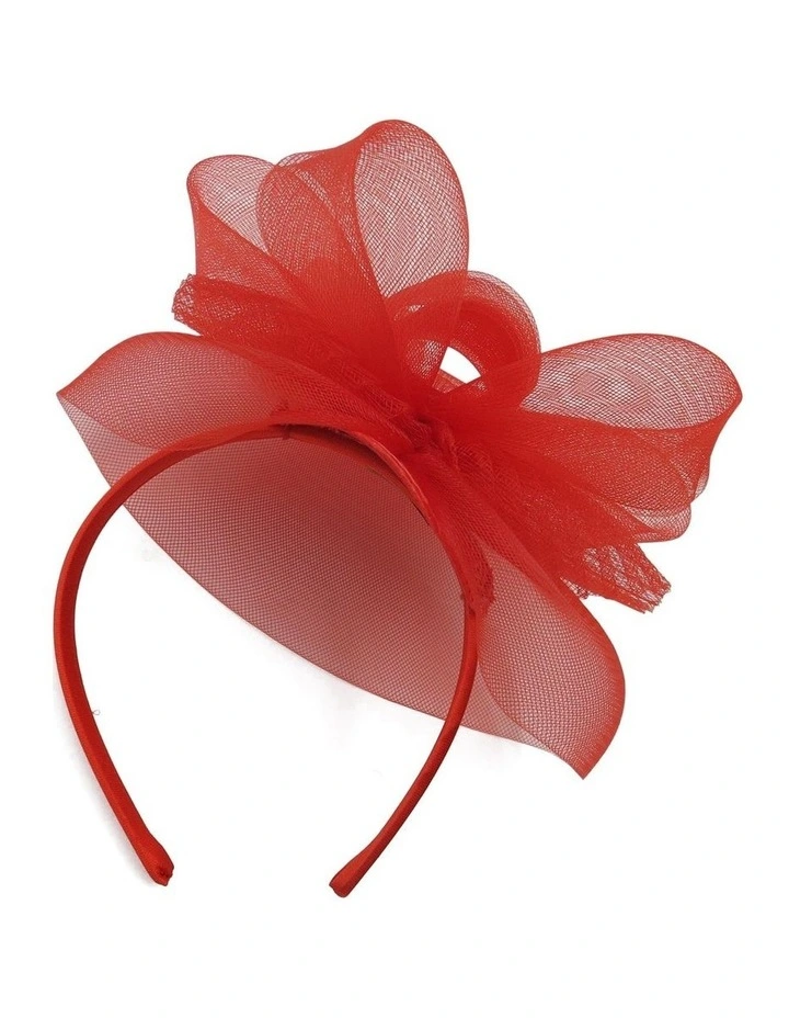 Simone Fascinator in Red
