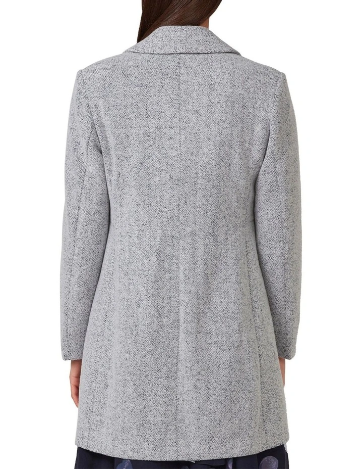 Floater Coat in Stone Blue