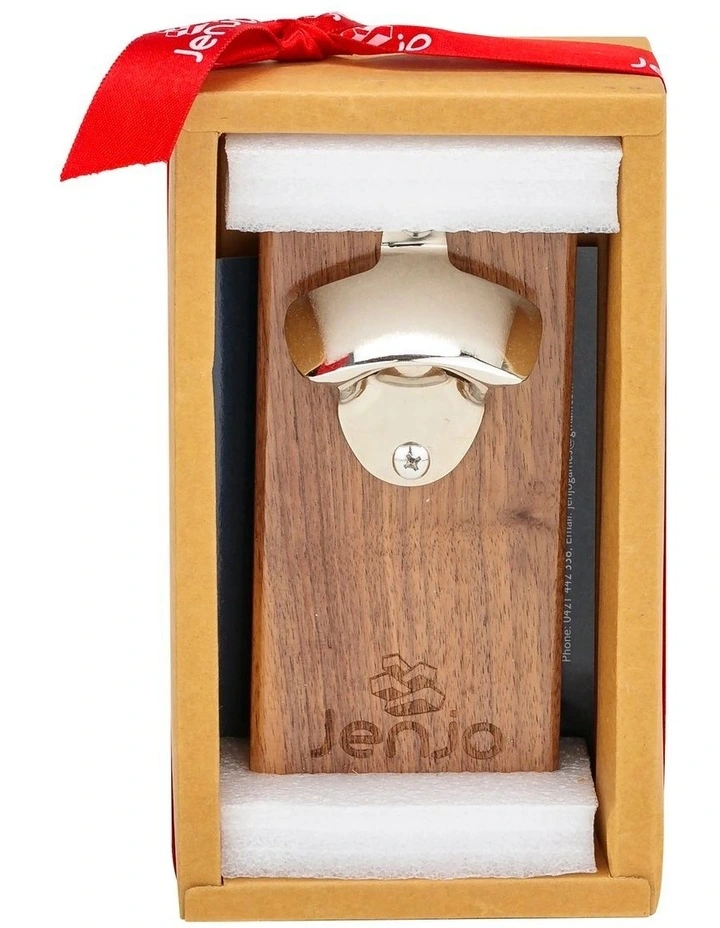 Magnetic Bottle Opener Walnut