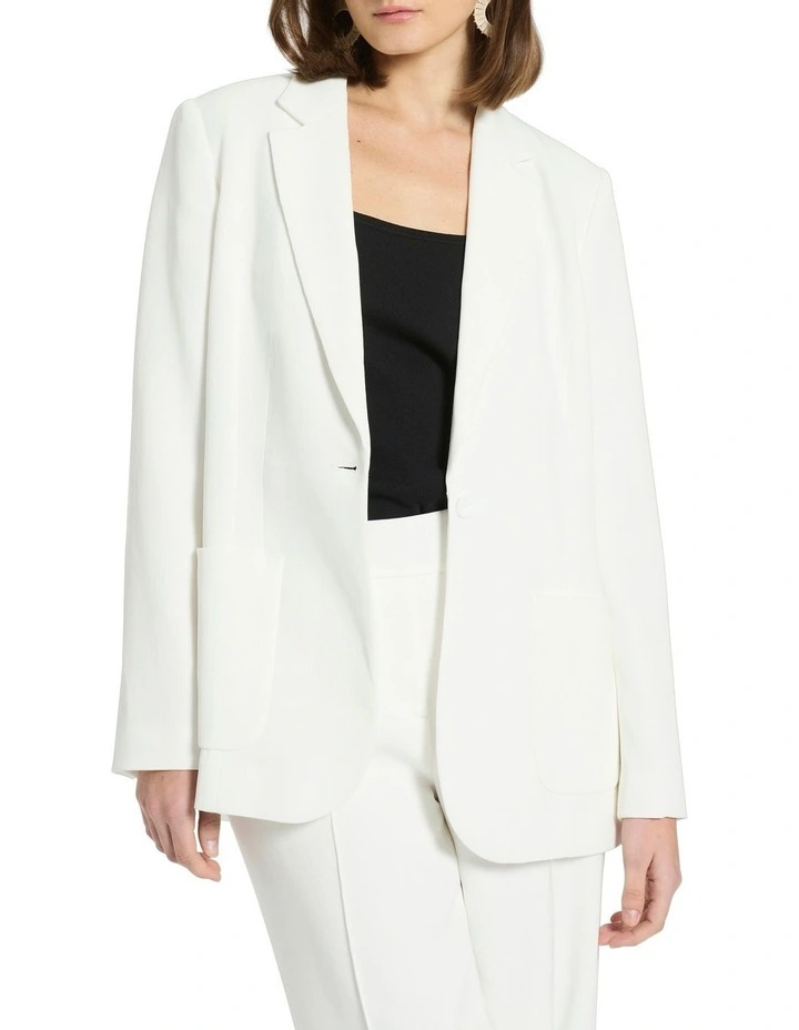 Dany Relaxed Blazer in Ivory