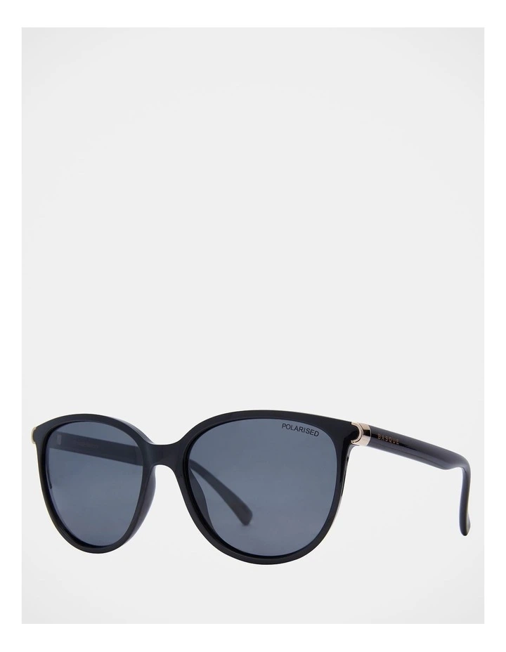Polarised Black Oversized Sunglasses Hayley 434245
