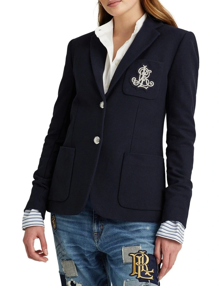 Patch Jacquard Blazer