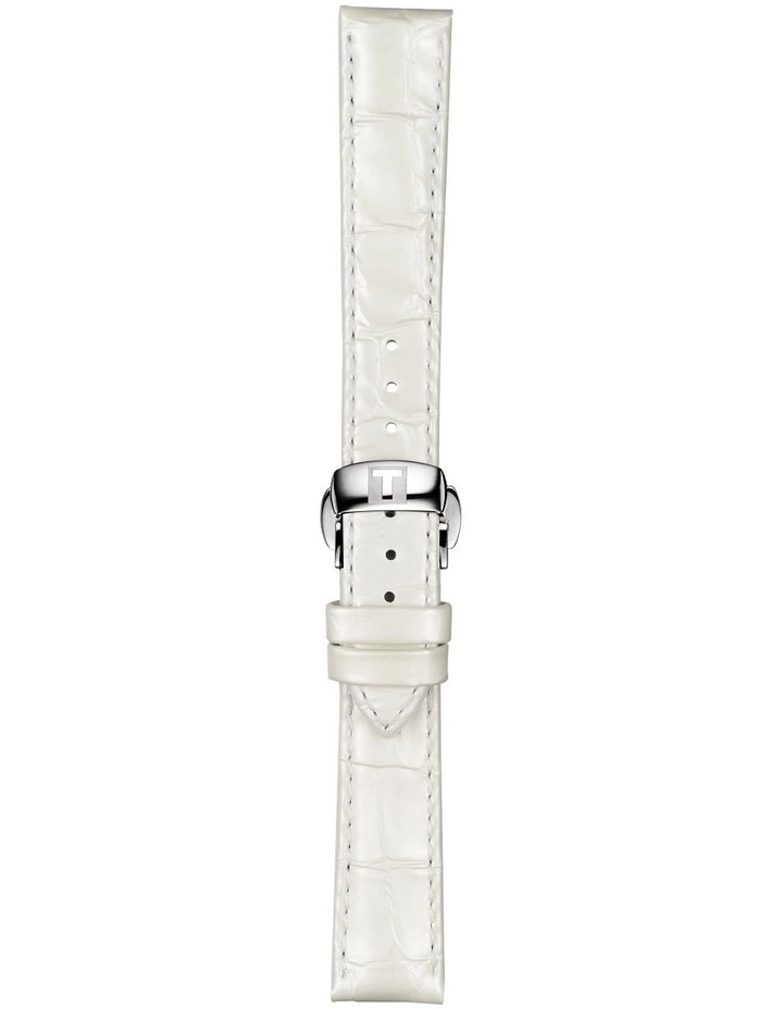 Official Leather 16mm Watch Strap in White