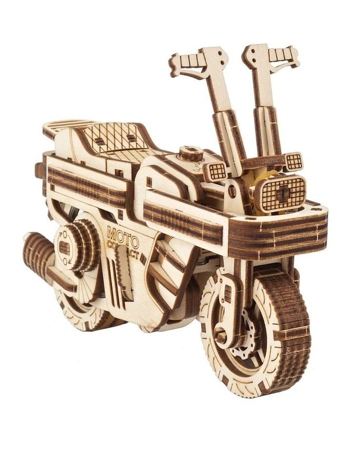 Mechanical Moto Compact Folding Scooter 192 Piece Wooden 3D Puzzle (14 Years)