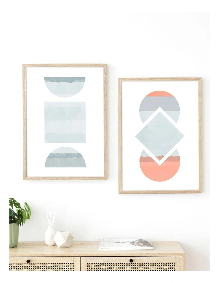 Poster Photo Frames 50x70cm Set of 2 in Oak