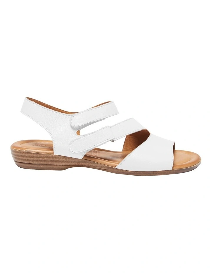 Kenya Leather Sandals in White