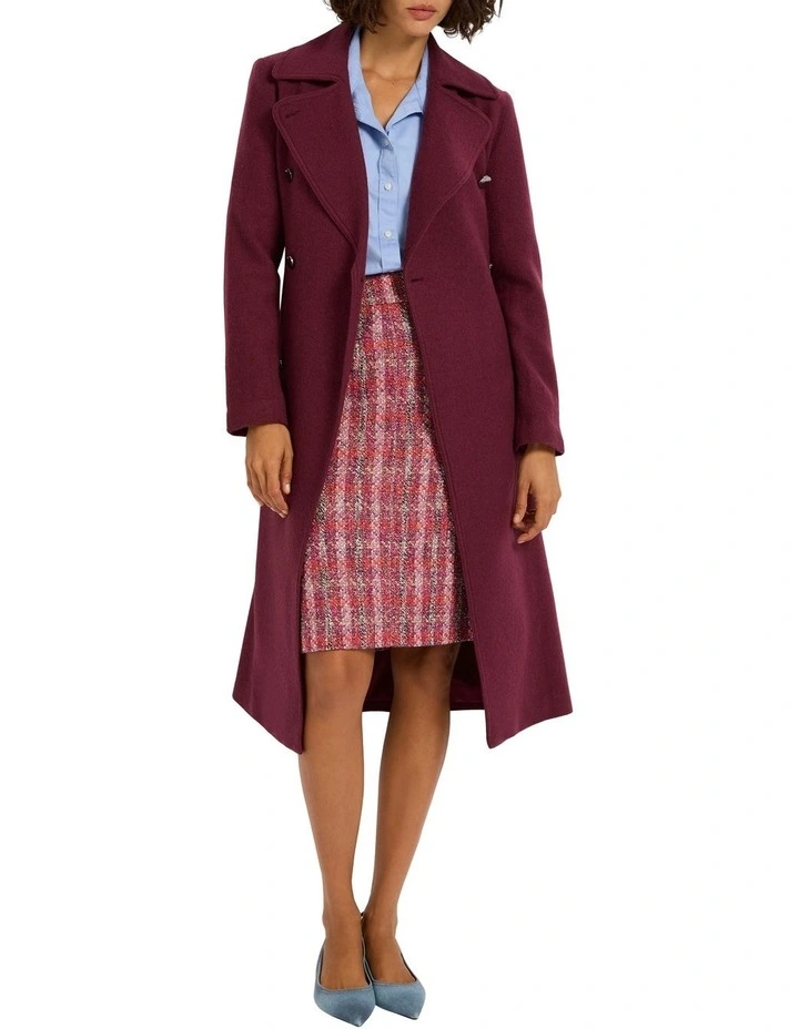 Aria Felted Wool Coat in Karma