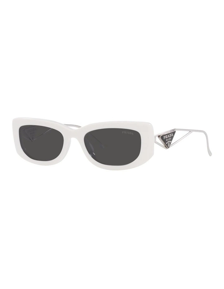 PR 14YS White Sunglasses