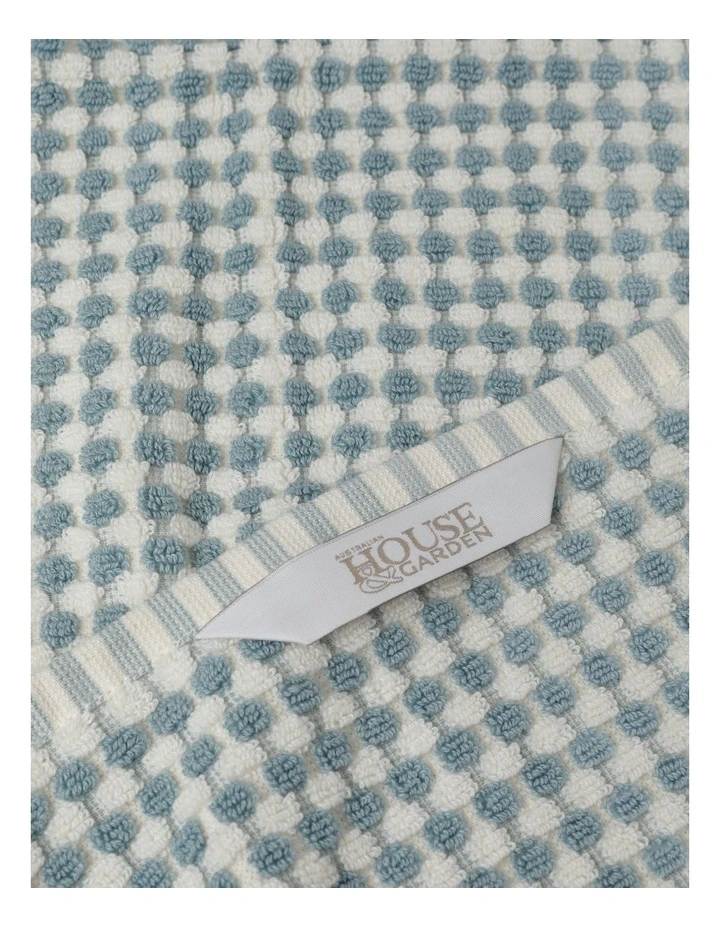 Bamboo Textured Towel Range in Turquoise