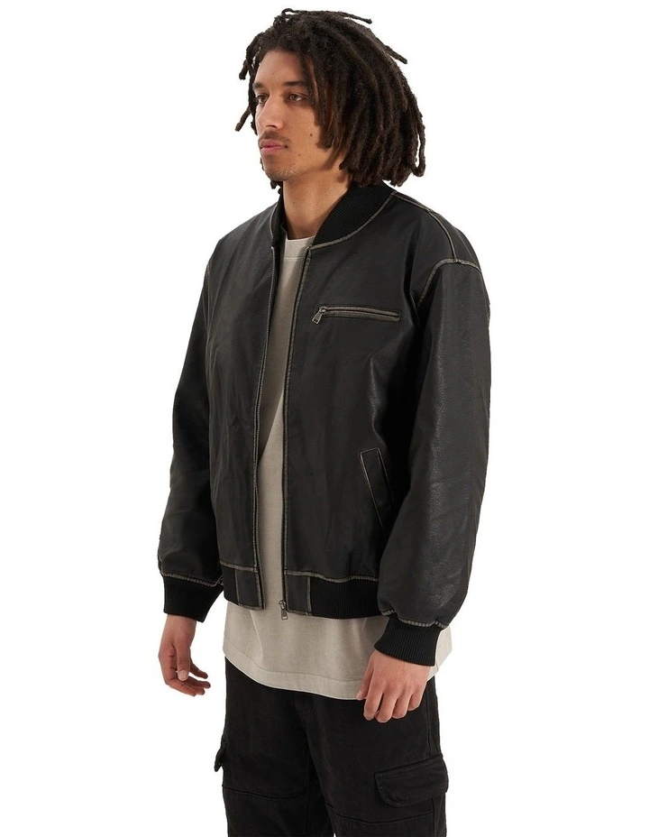 Solstice Bomber Jacket in Black
