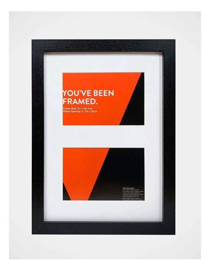 Photo Frame A4/10x15cm in Black