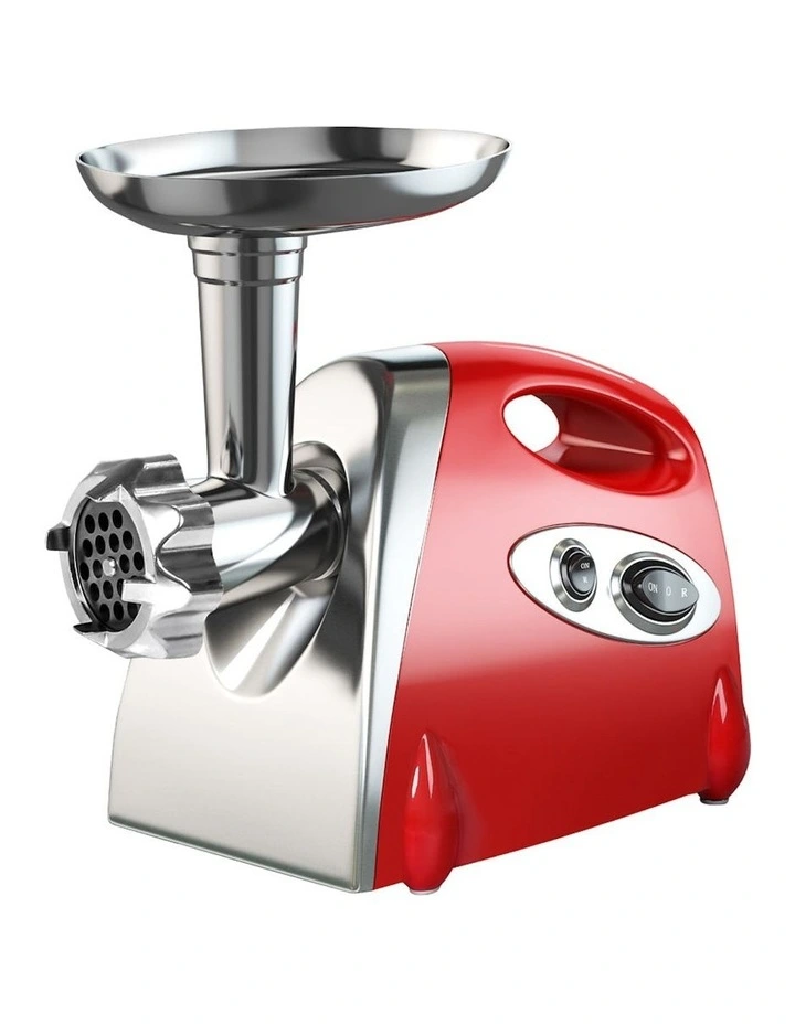 Electric Meat Grinder 800W in Red