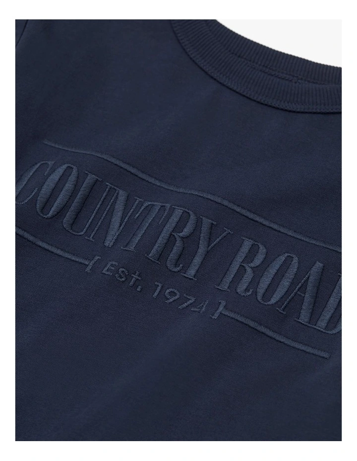 Long Sleeve Heritage T-shirt in Navy