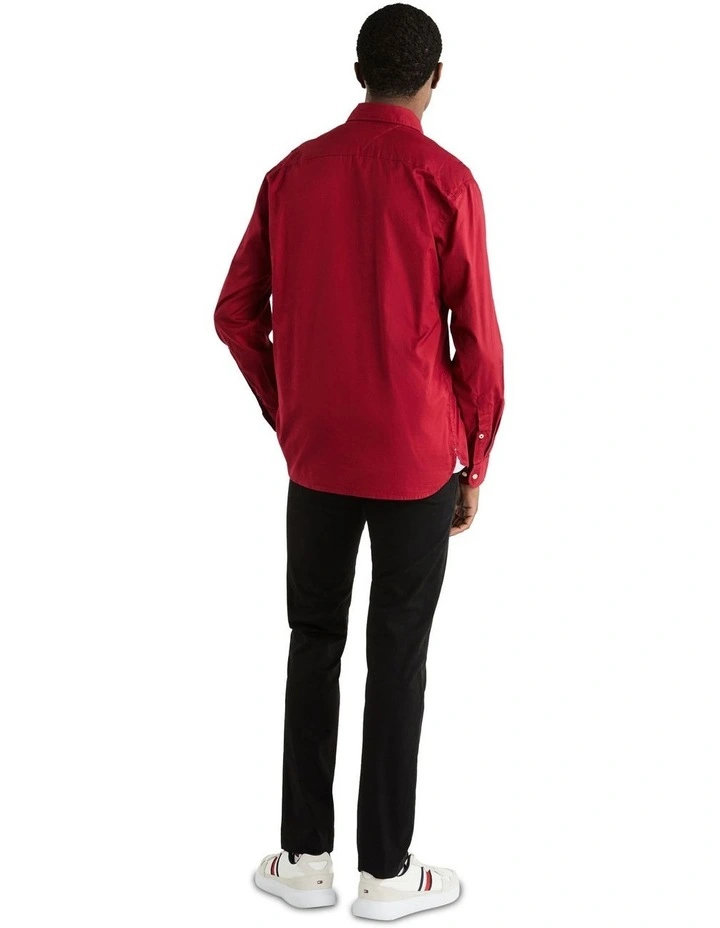 1985 Relaxed Flex Poplin Shirt in Red