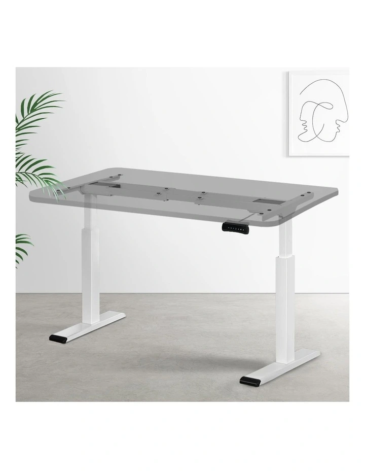 Standing Desk Motorised Frame Only in White