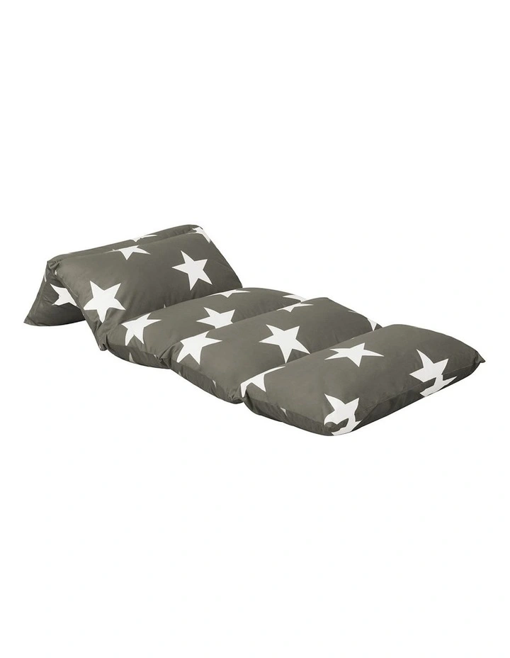 Foldable Mattress Pillow Bed Medium in Grey