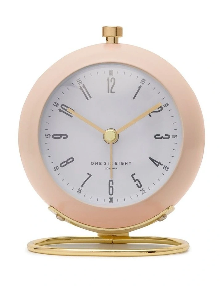 Grace Silent Alarm Clock in Blush