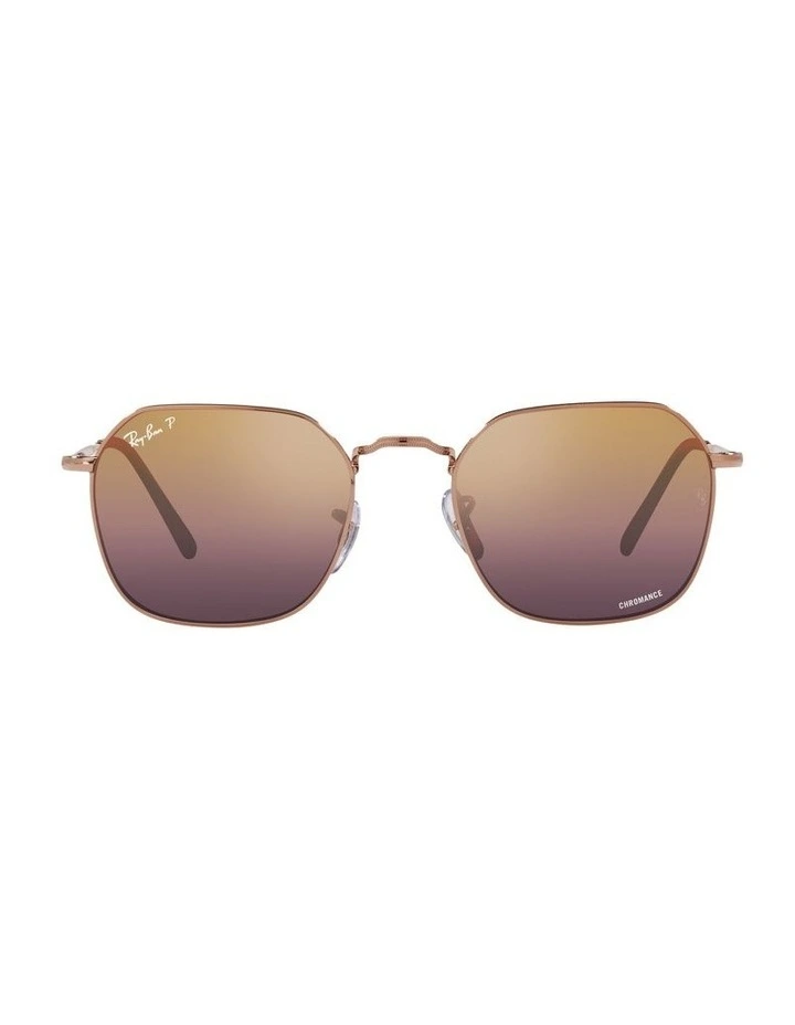 JIM Polarised Sunglasses In Rose Gold
