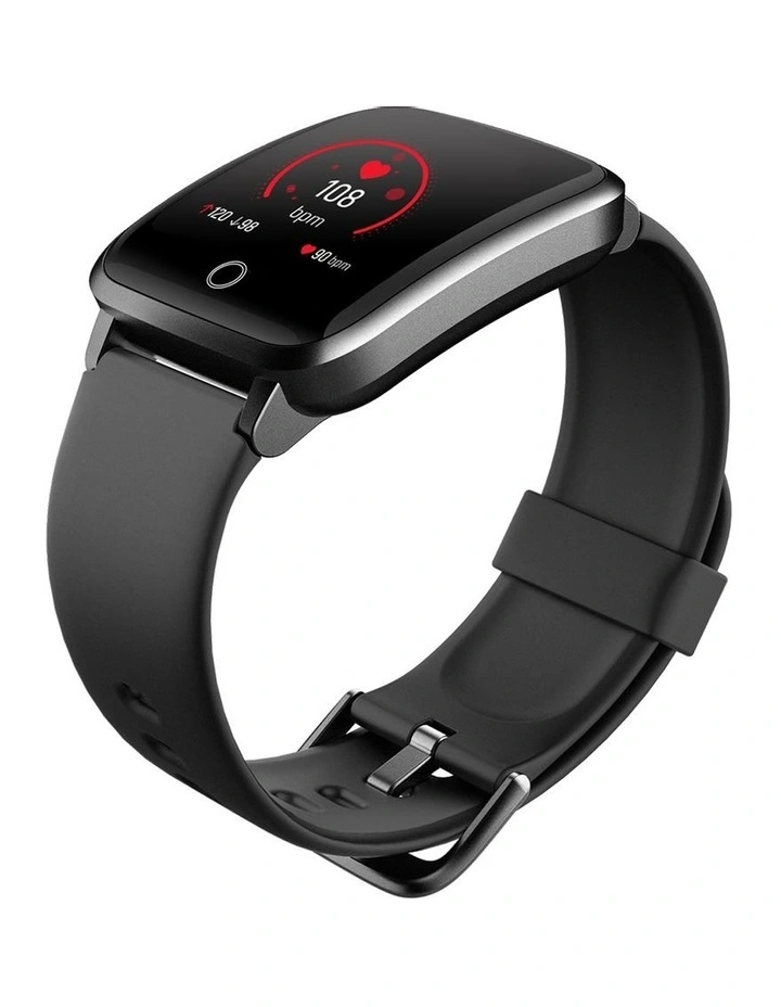 Waterproof LCD Touch Screen Smart Watch in Black