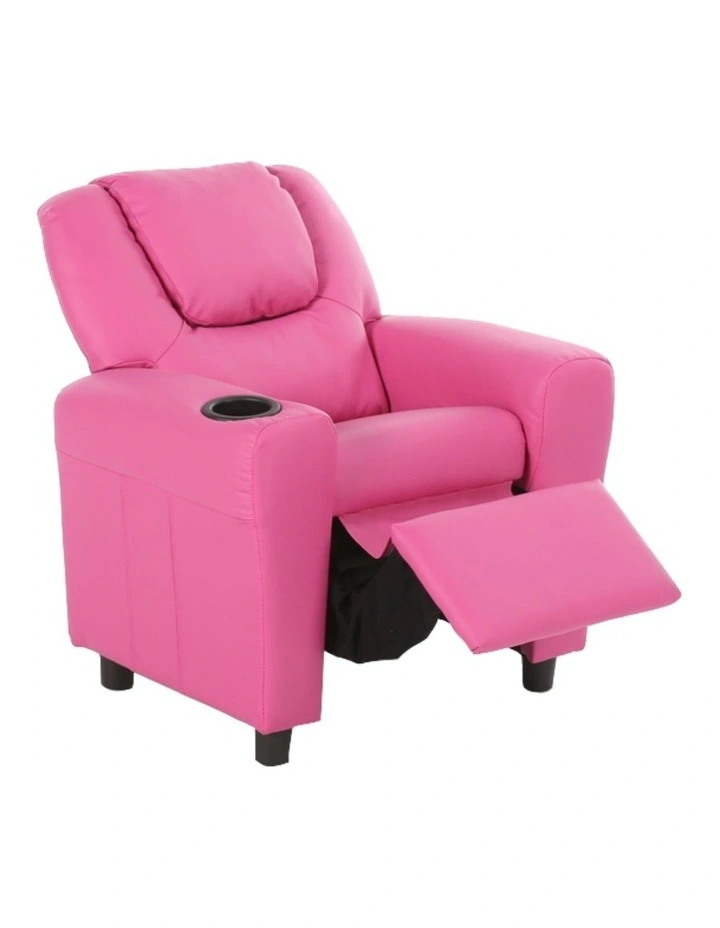 Oliver Recliner Arm Chair Sofas Set of 2 in Pink