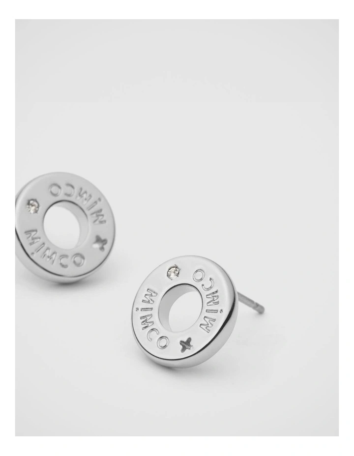 Buoy Stud Earrings in Silver