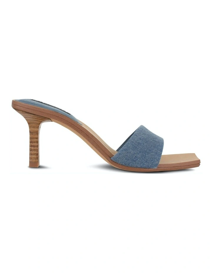 Margot II Heeled Mules in Blue