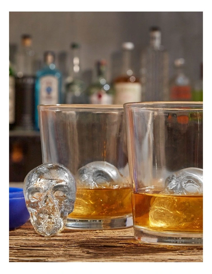 Ice Mold Skull Design 2pc
