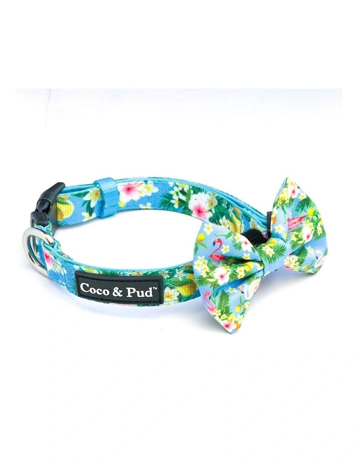 Flamingo Tropical Dog Bow tie