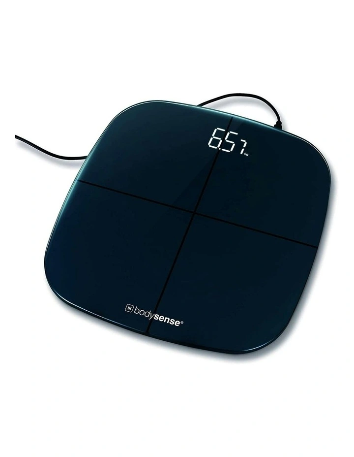 Premium Smart Body Analysis Bathroom Scales 180kg in Black