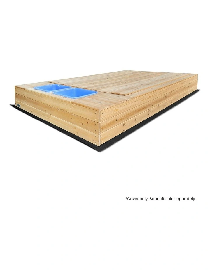 Mighty Sandpit Wooden Cover Only in Brown