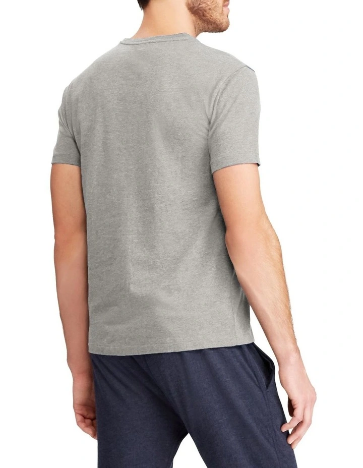 Custom Slim Fit Jersey Crewneck T-Shirt Grey