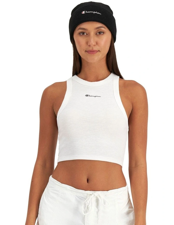 Script Beanie in Black
